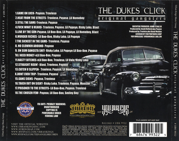 The Dukes Click - Original Gangsters Chicano Rap